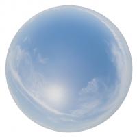 12K blue clouded skydome HDRi panorama